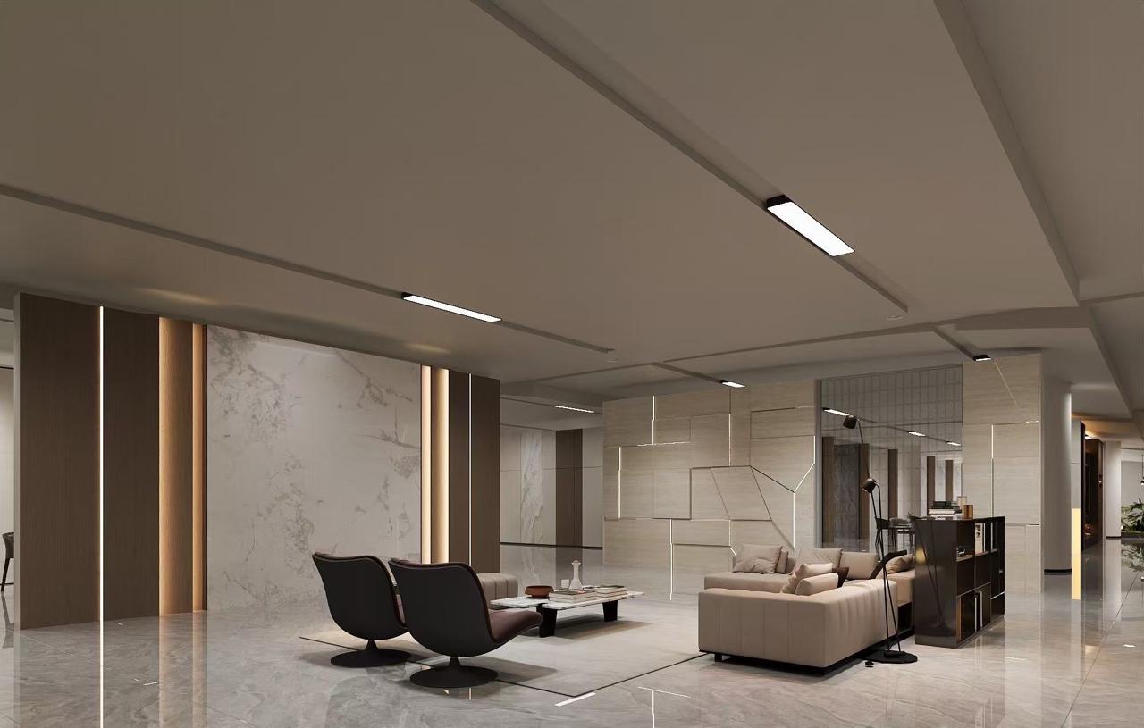 Porcellan showroom — vast tile exhibition hall